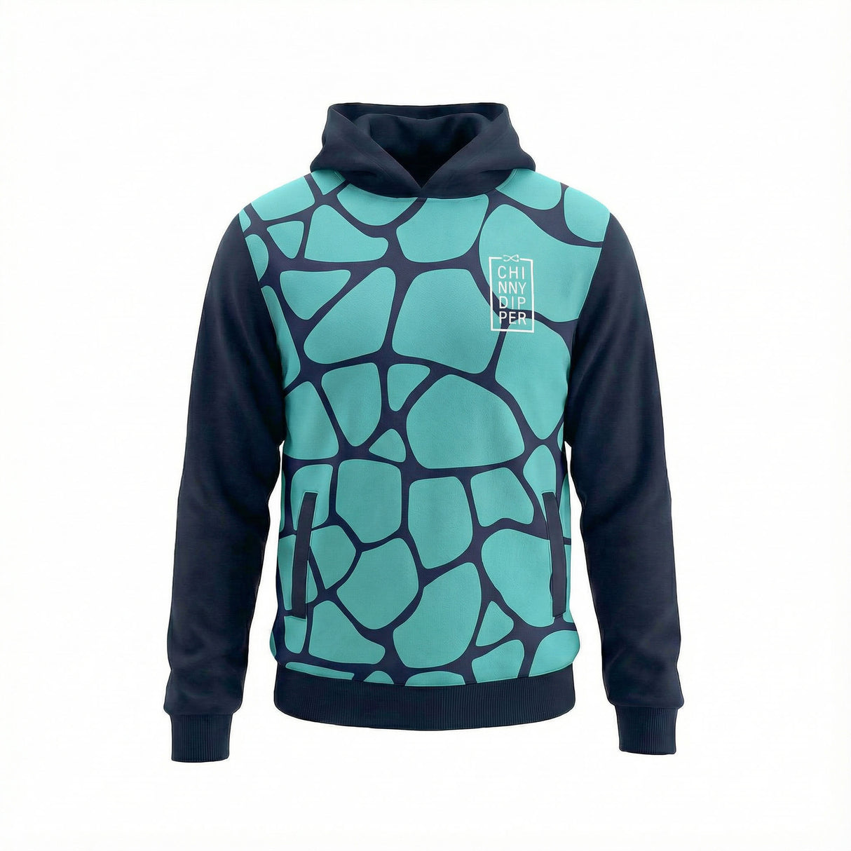 FUSION Junior Hoodie - Mint Green/Navy