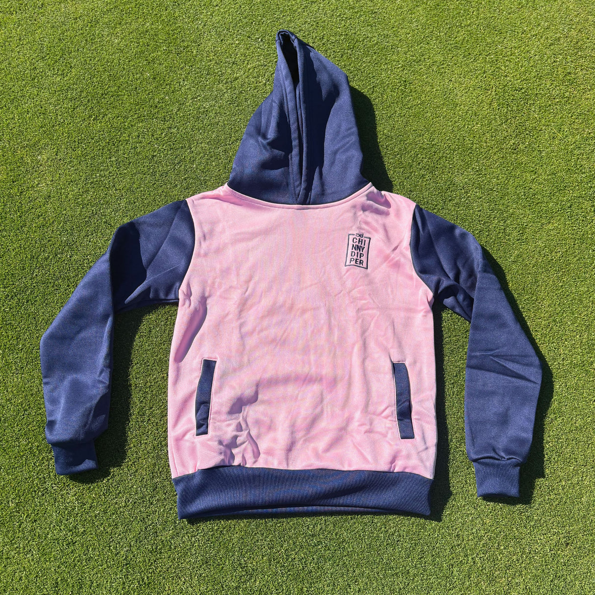 FUTURA Junior Hoodie - Light Pink/Navy