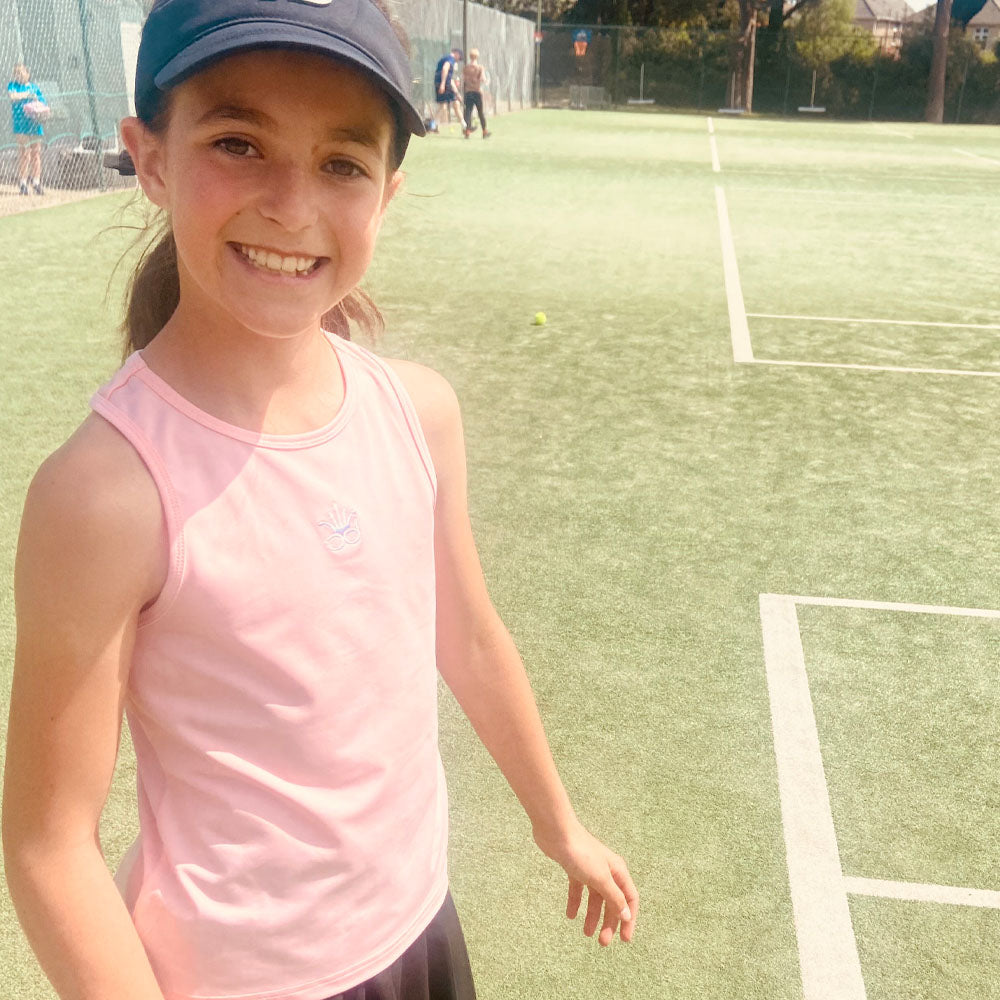 NYAH Girl's Sports Tank Top - Light Pink