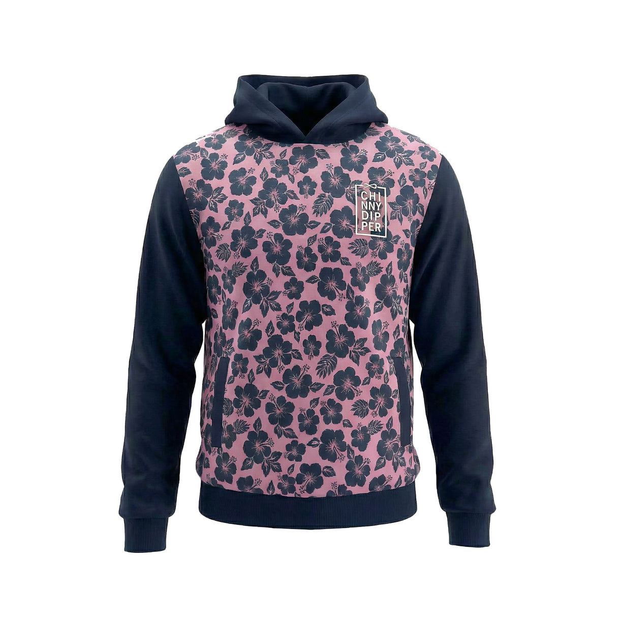 TROPIC Junior Hoodie - Light Pink/Navy