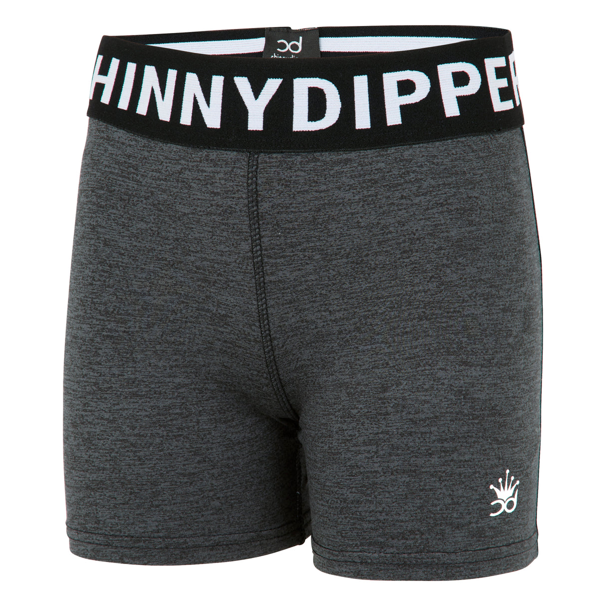 POLLY Girls Training Shorts - Dark Grey Fleck