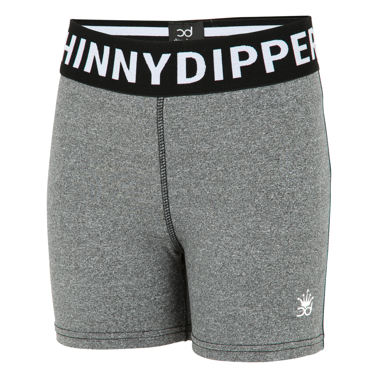 POLLY Girls Training Shorts - Light Grey Fleck