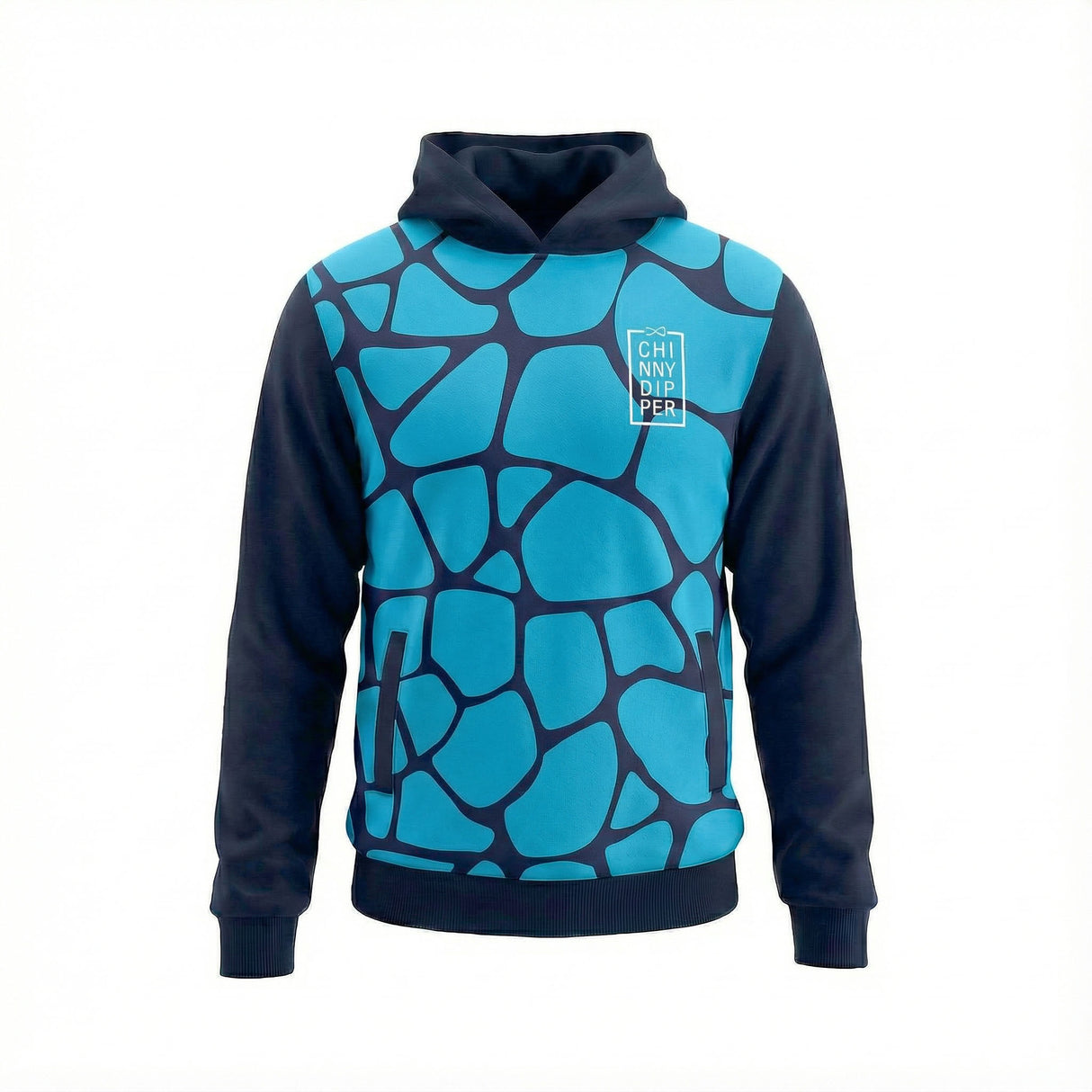FUSION Junior Hoodie - Light Blue/Navy