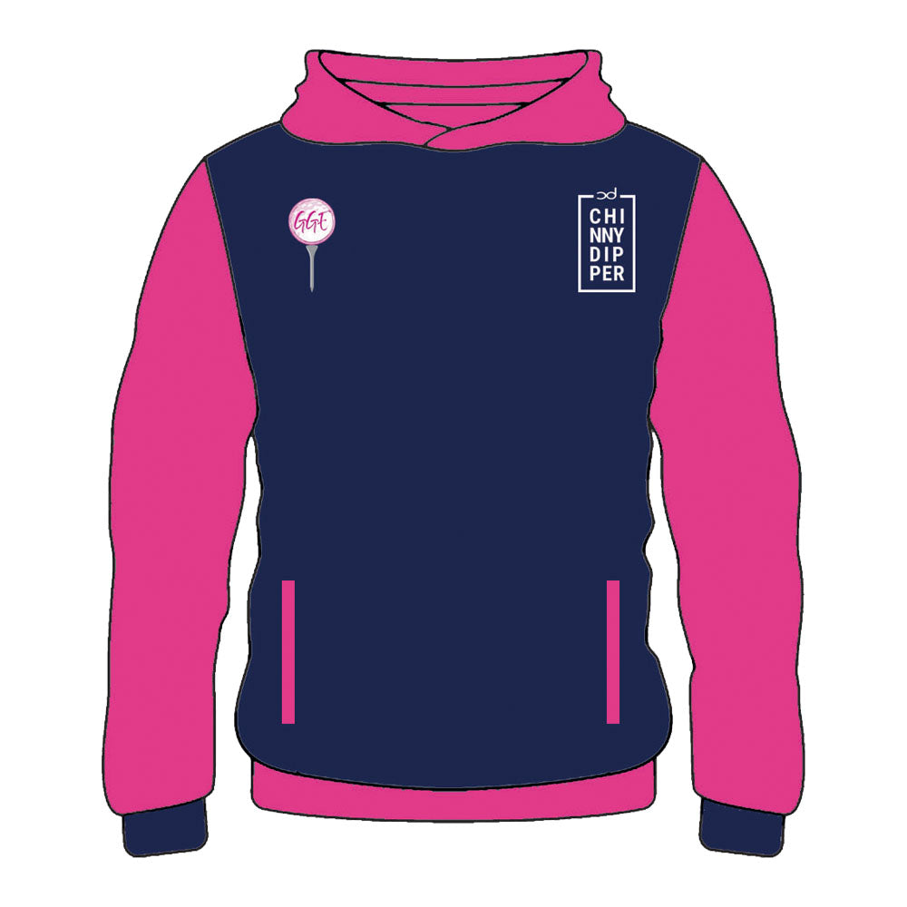 GIRLS GOLF EXCELLENCE Junior Hoodie PRE ORDER - Navy/Pink