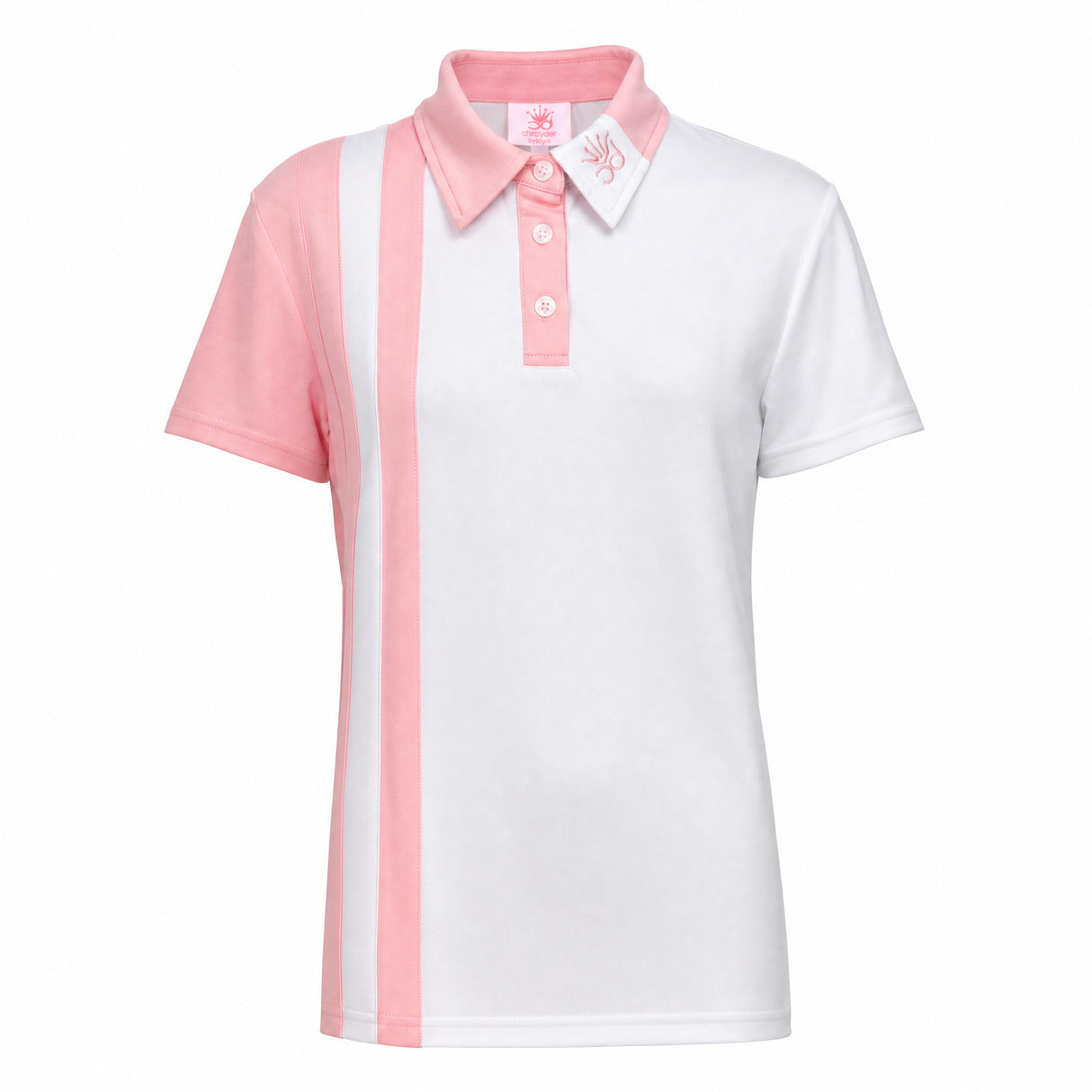 JONESY Girl's Polo - White/Pink