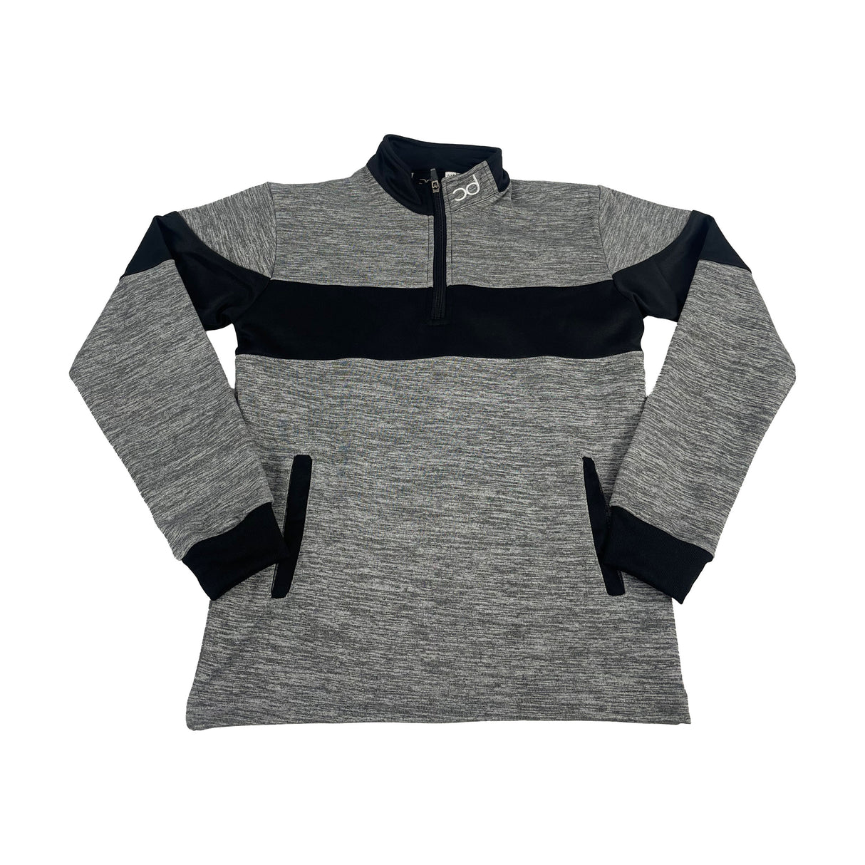 REXY Junior 1/4 Zip Jacket - Grey Fleck/Black