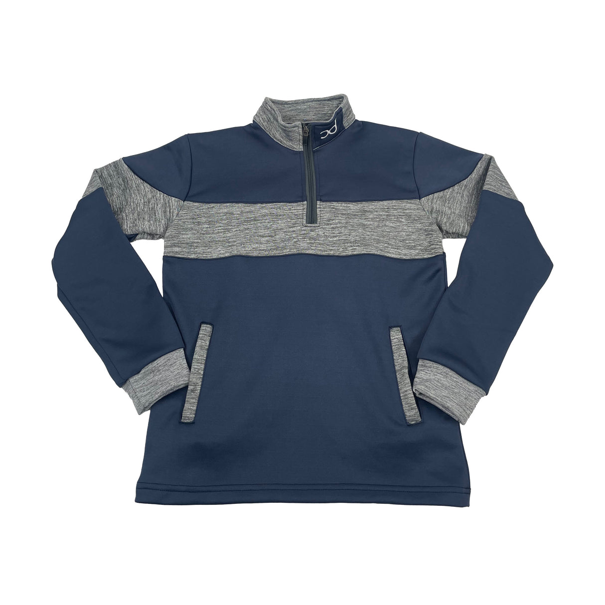 REXY Junior 1/4 Zip Jacket - Navy/Grey Fleck