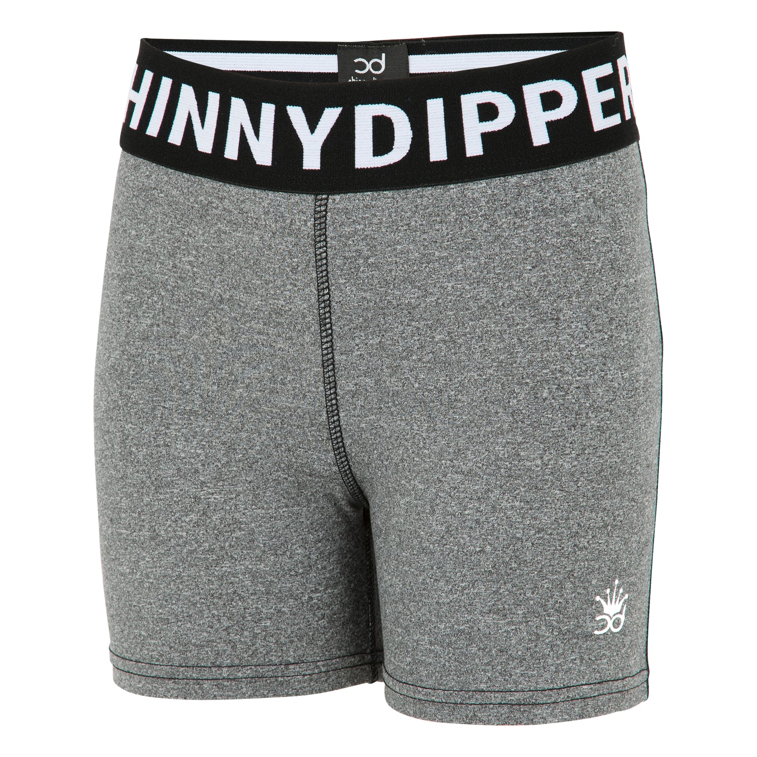 POLLY Girls Training Shorts - Light Grey Fleck