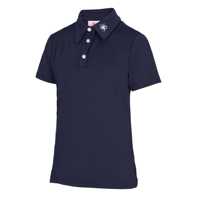 Navy Girl's Golf Polo