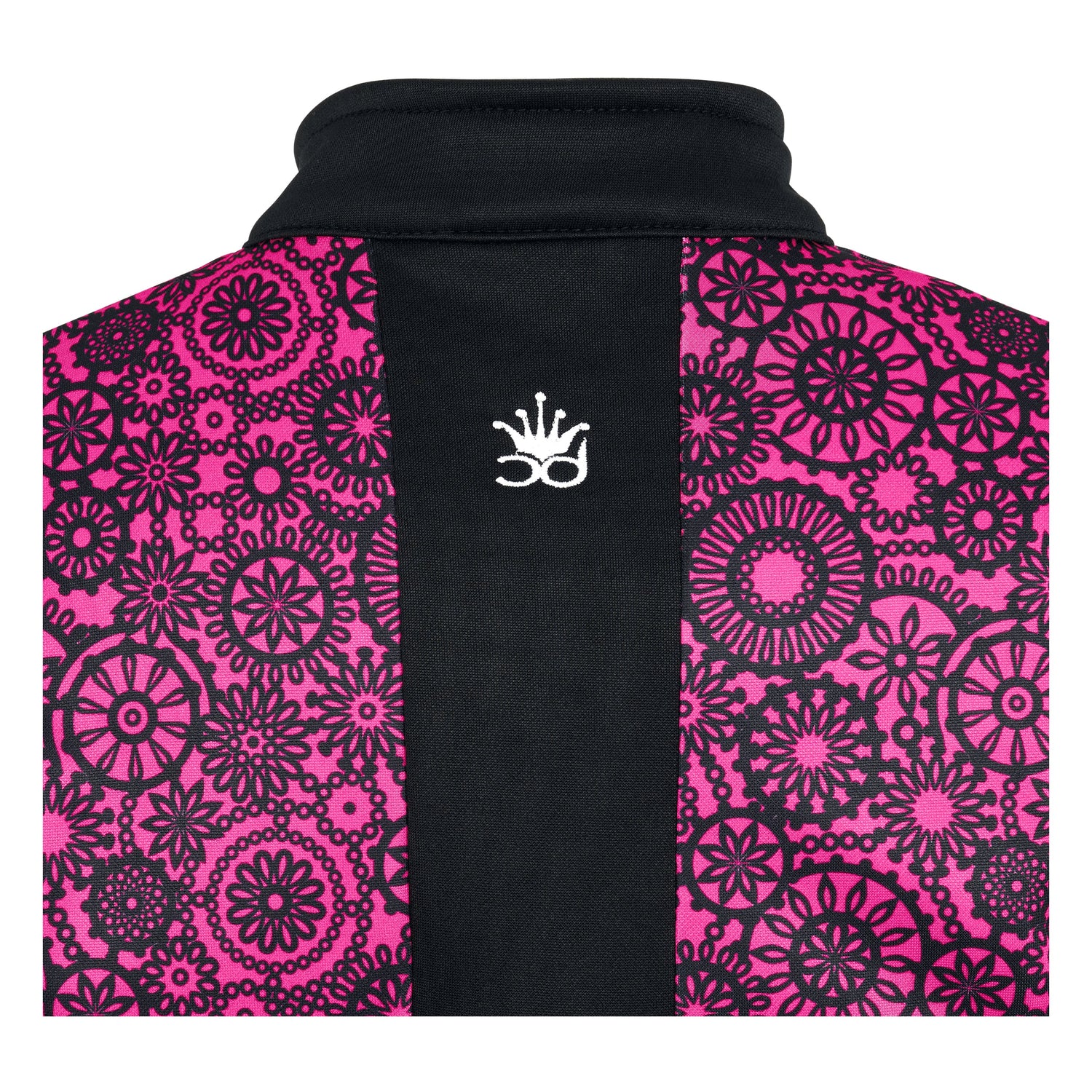 Chinnydipper Girls 1/4 Zip Golf Jacket - Black & Pink