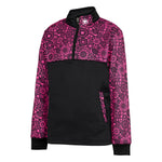 Chinnydipper Girls 1/4 Zip Golf Jacket - Black & Pink