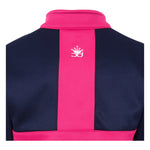 MADDIE Girls 1/4 Zip Jacket - Pink/Navy